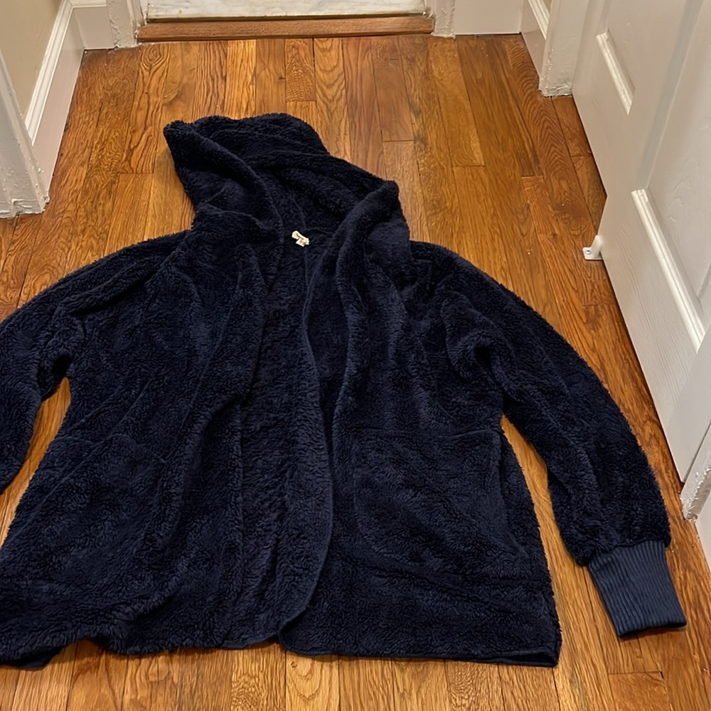Hive & Thread Plush Sherpa Blanket Cardigan - Picture 2 of 6